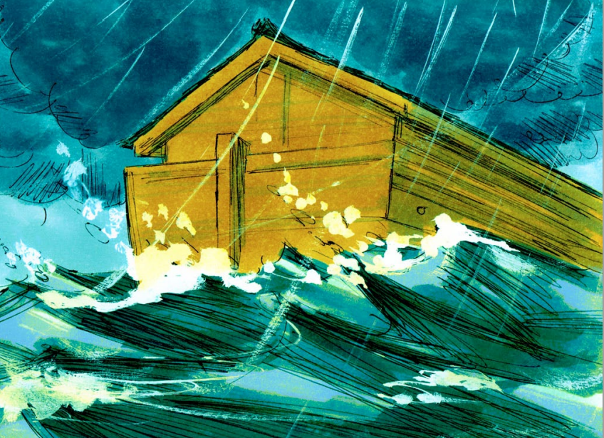 The rain came down...